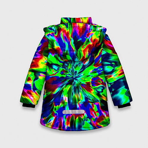 Зимняя куртка для девочки Оксид красок / 3D-Черный – фото 2