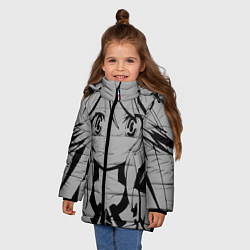 Куртка зимняя для девочки No Game No Life, цвет: 3D-светло-серый — фото 2