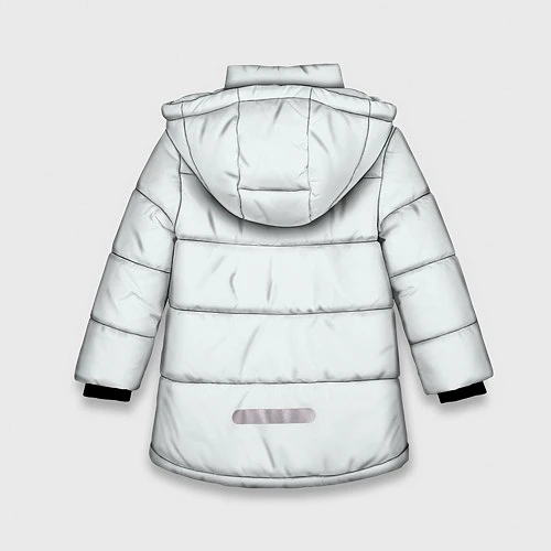 Зимняя куртка для девочки Гагарин в полете / 3D-Черный – фото 2