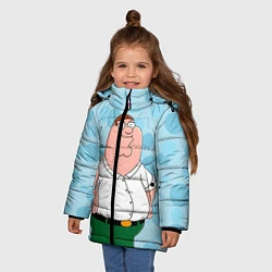 Куртка зимняя для девочки Питер Гриффин, цвет: 3D-черный — фото 2