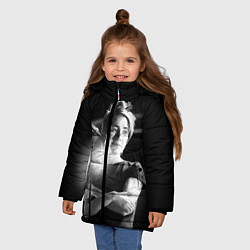 Куртка зимняя для девочки Земфира на сцене, цвет: 3D-черный — фото 2