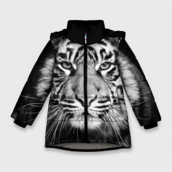Зимняя куртка для девочки Красавец тигр