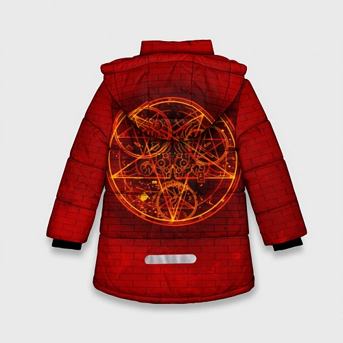 Зимняя куртка для девочки DOOM: Monster / 3D-Черный – фото 2