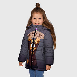 Куртка зимняя для девочки Five Nights: I Did It, цвет: 3D-красный — фото 2
