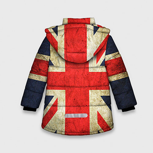 Зимняя куртка для девочки Великобритания / 3D-Черный – фото 2