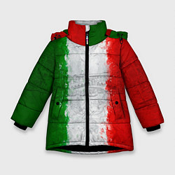 Куртка зимняя для девочки Italian, цвет: 3D-черный
