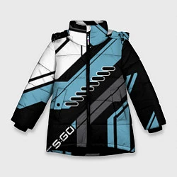 Куртка зимняя для девочки CS:GO Vulcan Style, цвет: 3D-черный