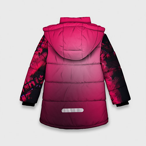 Зимняя куртка для девочки Red / 3D-Черный – фото 2