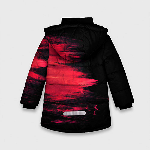 Зимняя куртка для девочки Краска / 3D-Черный – фото 2