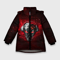 Куртка зимняя для девочки Pirate Station: Blood Face, цвет: 3D-светло-серый