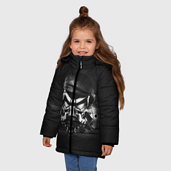 Куртка зимняя для девочки Pirate Station: Dark Side, цвет: 3D-светло-серый — фото 2