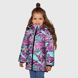 Куртка зимняя для девочки Summer paradise, цвет: 3D-светло-серый — фото 2