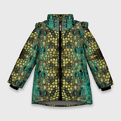 Зимняя куртка для девочки Крокодил