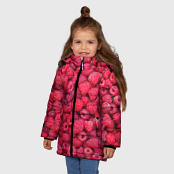 Куртка зимняя для девочки Малинки, цвет: 3D-светло-серый — фото 2
