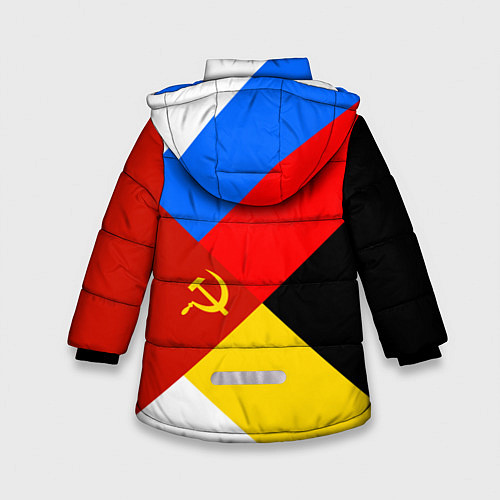 Зимняя куртка для девочки Вечная Россия / 3D-Красный – фото 2