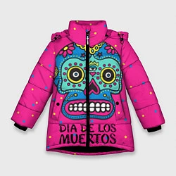 Зимняя куртка для девочки Мексиканский череп