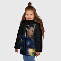 Куртка зимняя для девочки Neymar: Brasil Team, цвет: 3D-черный — фото 2
