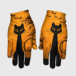 Перчатки Halloween Cat цвета 3D-принт — фото 1