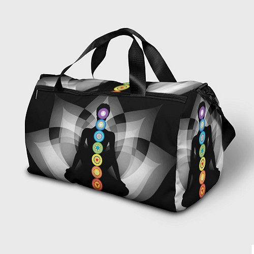 Спортивная сумка Йога - энергетические зоны / 3D-принт – фото 2
