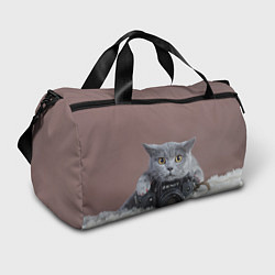 Сумки спортивные Котик фотограф, цвет: 3D-принт
