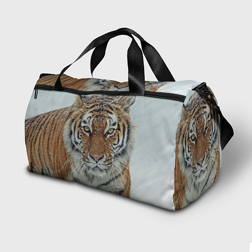 Спортивная сумка Тигр в снегу / 3D-принт – фото 2
