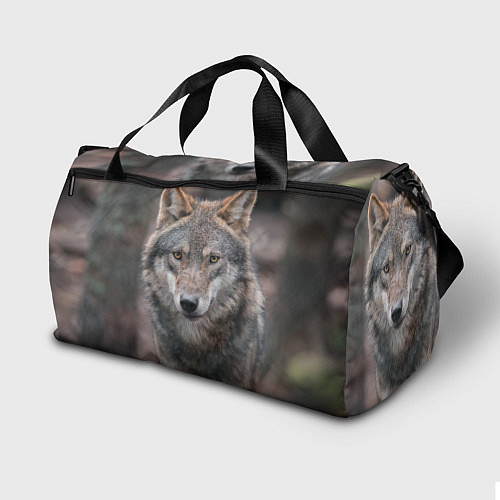 Спортивная сумка Волк - санитар леса / 3D-принт – фото 2