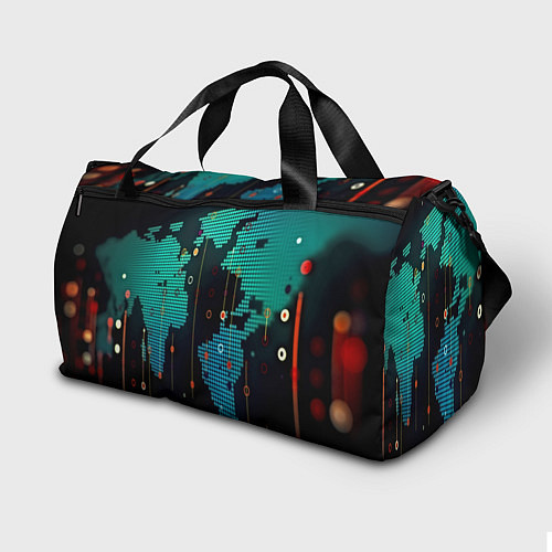 Спортивная сумка Digital world / 3D-принт – фото 2