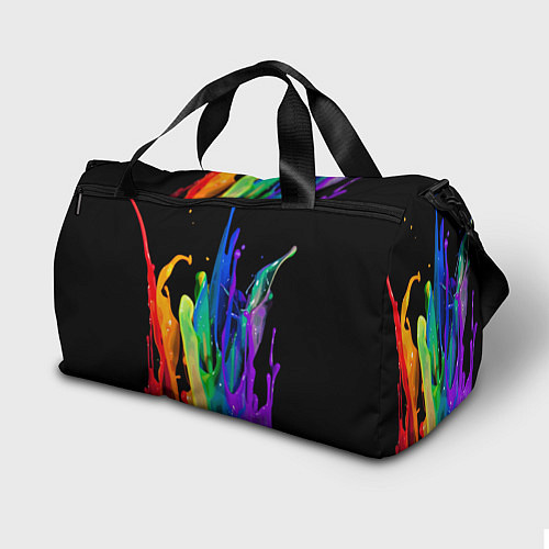 Спортивная сумка Всплеск красок / 3D-принт – фото 2