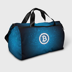 Сумки спортивные Bitcoin Blue, цвет: 3D-принт