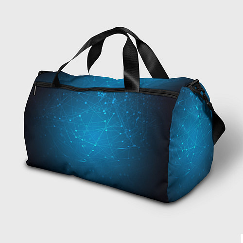 Спортивная сумка Bitcoin Blue / 3D-принт – фото 2