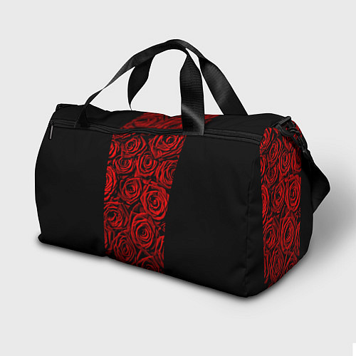 Спортивная сумка Унисекс / Красные розы / 3D-принт – фото 2