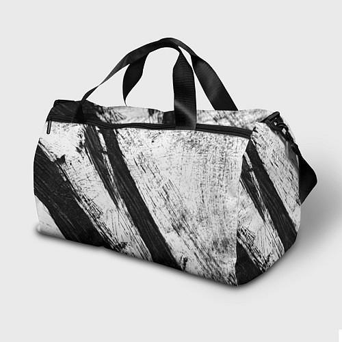 Спортивная сумка Белый и черный / 3D-принт – фото 2
