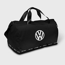 Сумки спортивные Volkswagen: Black Abstract, цвет: 3D-принт