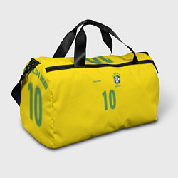 Сумки спортивные Сборная Бразилии: Роналдиньо 10, цвет: 3D-принт