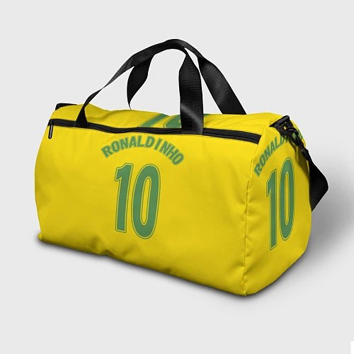 Спортивная сумка Сборная Бразилии: Роналдиньо 10 / 3D-принт – фото 2