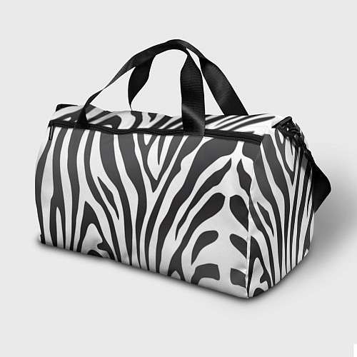 Спортивная сумка Африканская зебра / 3D-принт – фото 2