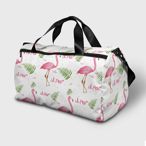 Спортивная сумка Lil Peep: Pink Flamingo / 3D-принт – фото 2