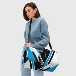 Сумки спортивные Hockey black blue white, цвет: 3D-принт — фото 2