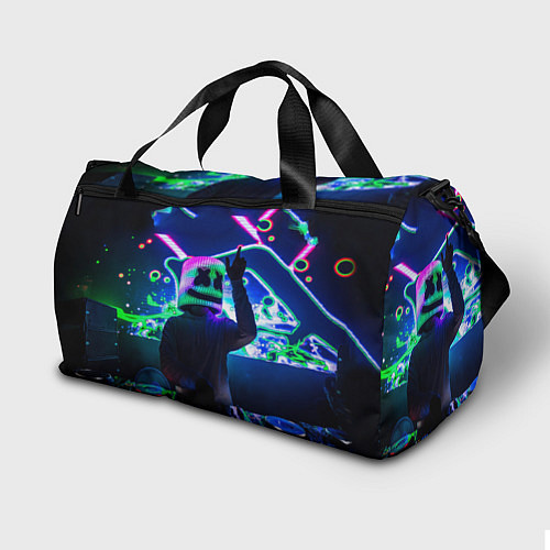 Спортивная сумка Marshmello: Neon DJ / 3D-принт – фото 2