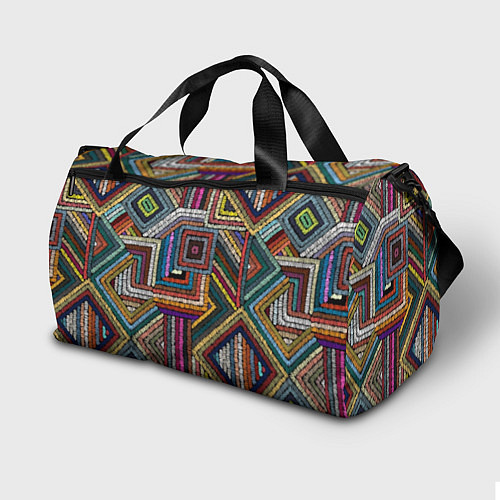 Спортивная сумка Этнический ковровый орнамент / 3D-принт – фото 2