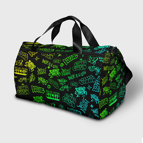 Спортивная сумка BILLIE EILISH: Grunge Graffiti / 3D-принт – фото 2