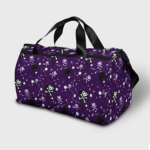 Спортивная сумка Эмо 2007 фиолетовый фон / 3D-принт – фото 2