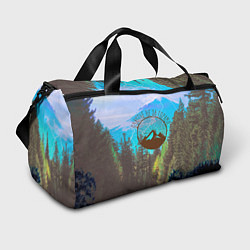 Сумки спортивные Счастье не за горами, цвет: 3D-принт