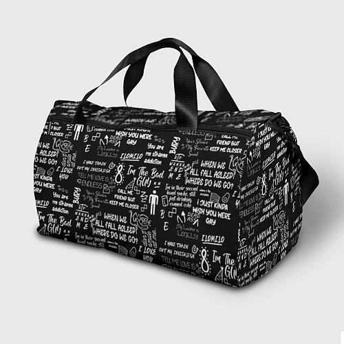 Спортивная сумка BILLIE EILISH BLACK / 3D-принт – фото 2