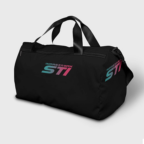 Спортивная сумка SUBARUСпина / 3D-принт – фото 2