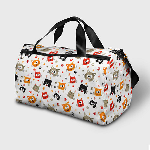 Спортивная сумка Котики с лапками / 3D-принт – фото 2