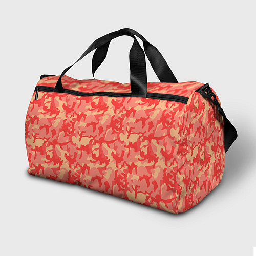 Спортивная сумка Оранжевый камуфляж / 3D-принт – фото 2