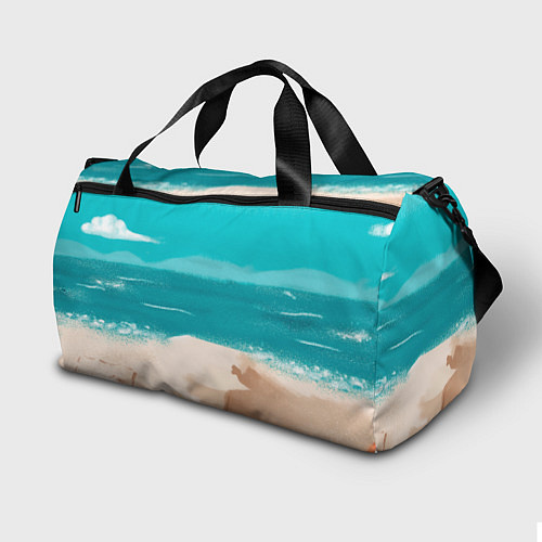 Спортивная сумка Медвежонок серфер / 3D-принт – фото 2
