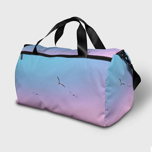 Спортивная сумка Чайки птицы полет градиент / 3D-принт – фото 2
