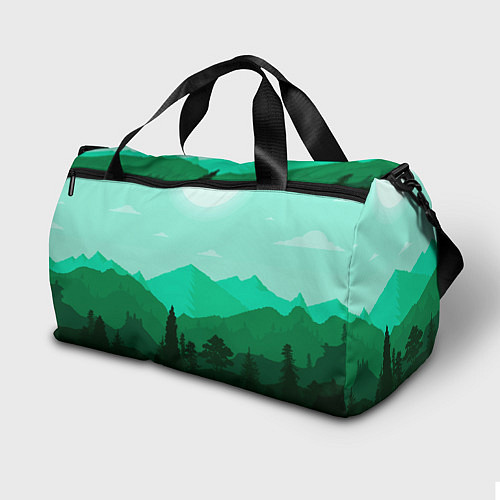 Спортивная сумка Горы пейзаж дикая природа / 3D-принт – фото 2